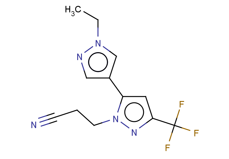 3-[1'-ETHYL-5-(TRIFLUOROMETHYL)-1'H,2H-3,4'-BIPYRAZOL-2-YL]PROPANENITRILE