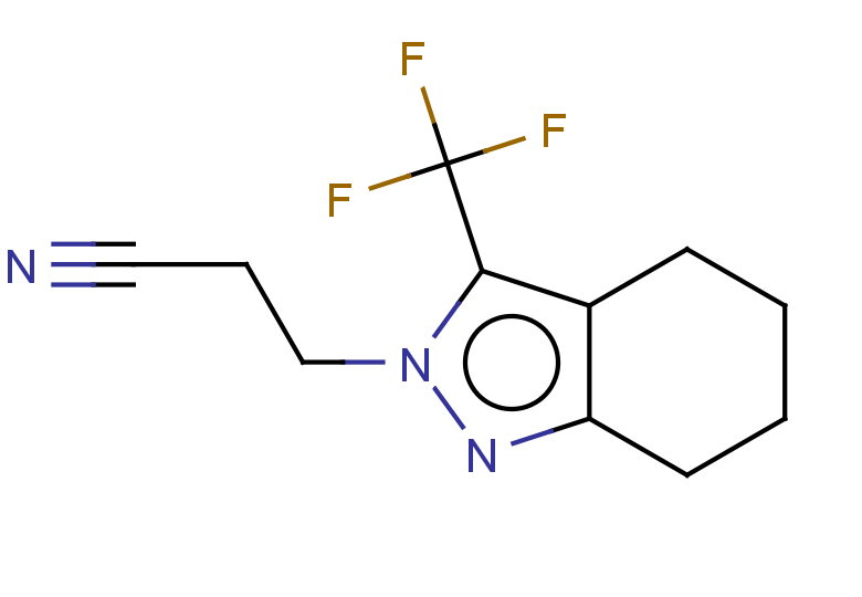 3-[3-(TRIFLUOROMETHYL)-4,5,6,7-TETRAHYDRO-2H-INDAZOL-2-YL]PROPANENITRILE
