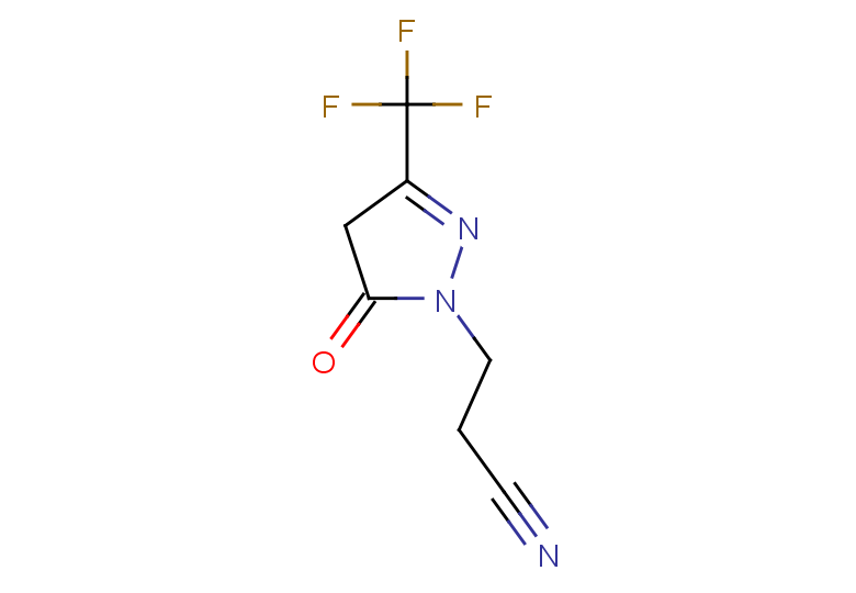 3-[5-oxo-3-(trifluoromethyl)-4,5-dihydro-1H-pyrazol-1-yl]propanenitrile