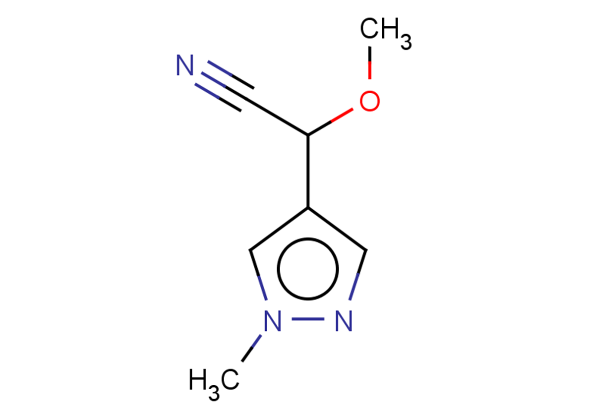 2-methoxy-2-(1-methyl-1H-pyrazol-4-yl)acetonitrile