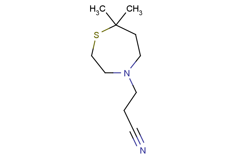 3-(7,7-dimethyl-1,4-thiazepan-4-yl)propanenitrile