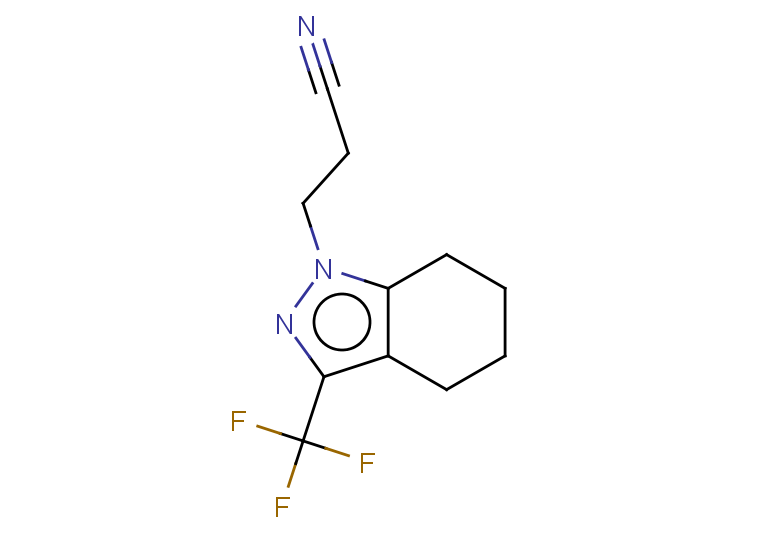 3-[3-(TRIFLUOROMETHYL)-4,5,6,7-TETRAHYDRO-1H-INDAZOL-1-YL]PROPANENITRILE