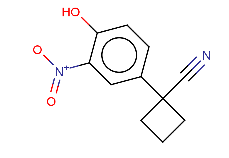 1-(4-hydroxy-3-nitrophenyl)cyclobutane-1-carbonitrile