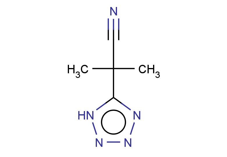 2-methyl-2-(1H-1,2,3,4-tetrazol-5-yl)propanenitrile
