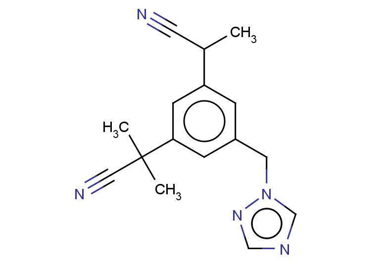 2-[3-(1-cyanoethyl)-5-(1H-1,2,4-triazol-1-ylmethyl)phenyl]-2-methylpropanenitrile