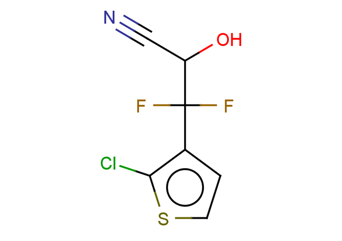 3-(2-chlorothiophen-3-yl)-3,3-difluoro-2-hydroxypropanenitrile