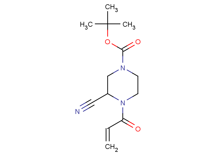 tert-butyl 3-cyano-4-(prop-2-enoyl)piperazine-1-carboxylate