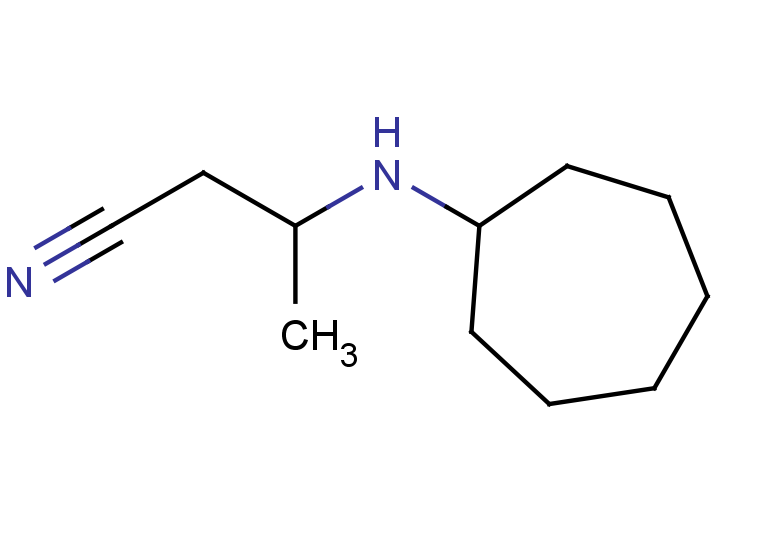 3-(cycloheptylamino)butanenitrile