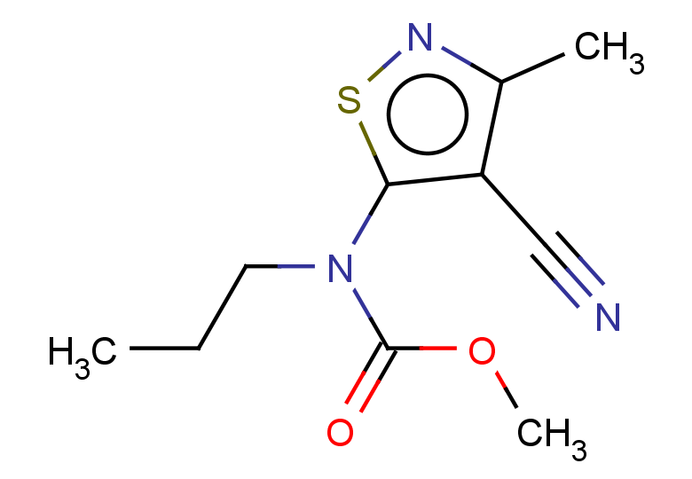 methyl N-(4-cyano-3-methyl-1,2-thiazol-5-yl)-N-propylcarbamate