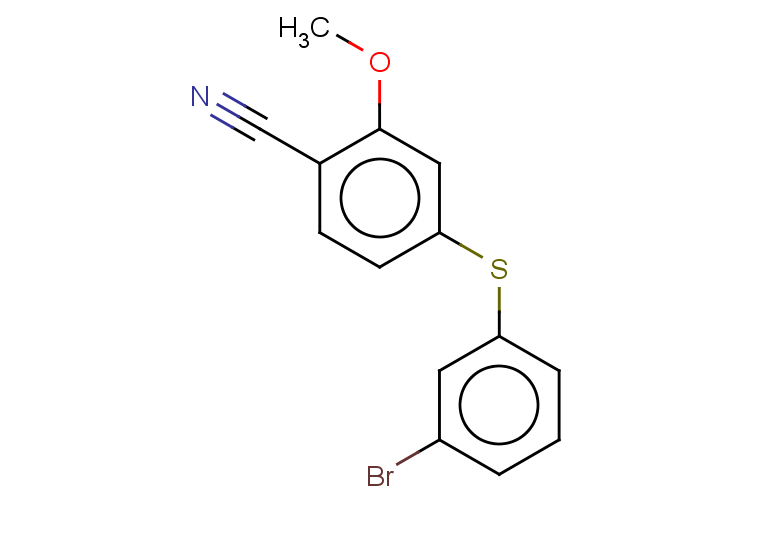 4-[(3-bromophenyl)sulfanyl]-2-methoxybenzonitrile