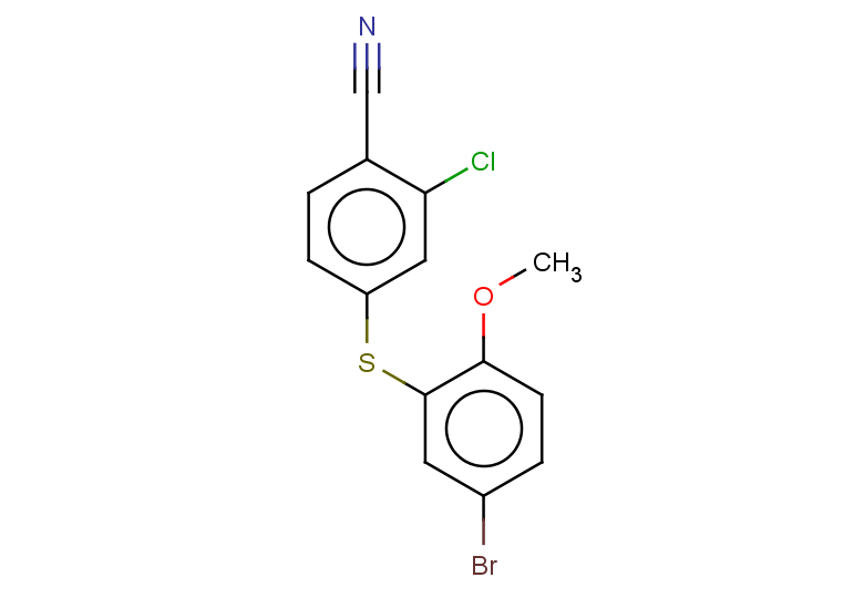 4-[(5-bromo-2-methoxyphenyl)sulfanyl]-2-chlorobenzonitrile