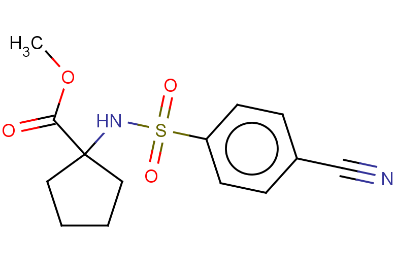 methyl 1-[(4-cyanobenzene)sulfonamido]cyclopentane-1-carboxylate
