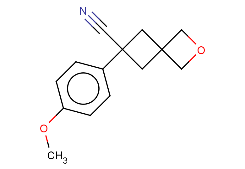 6-(4-methoxyphenyl)-2-oxaspiro[3.3]heptane-6-carbonitrile