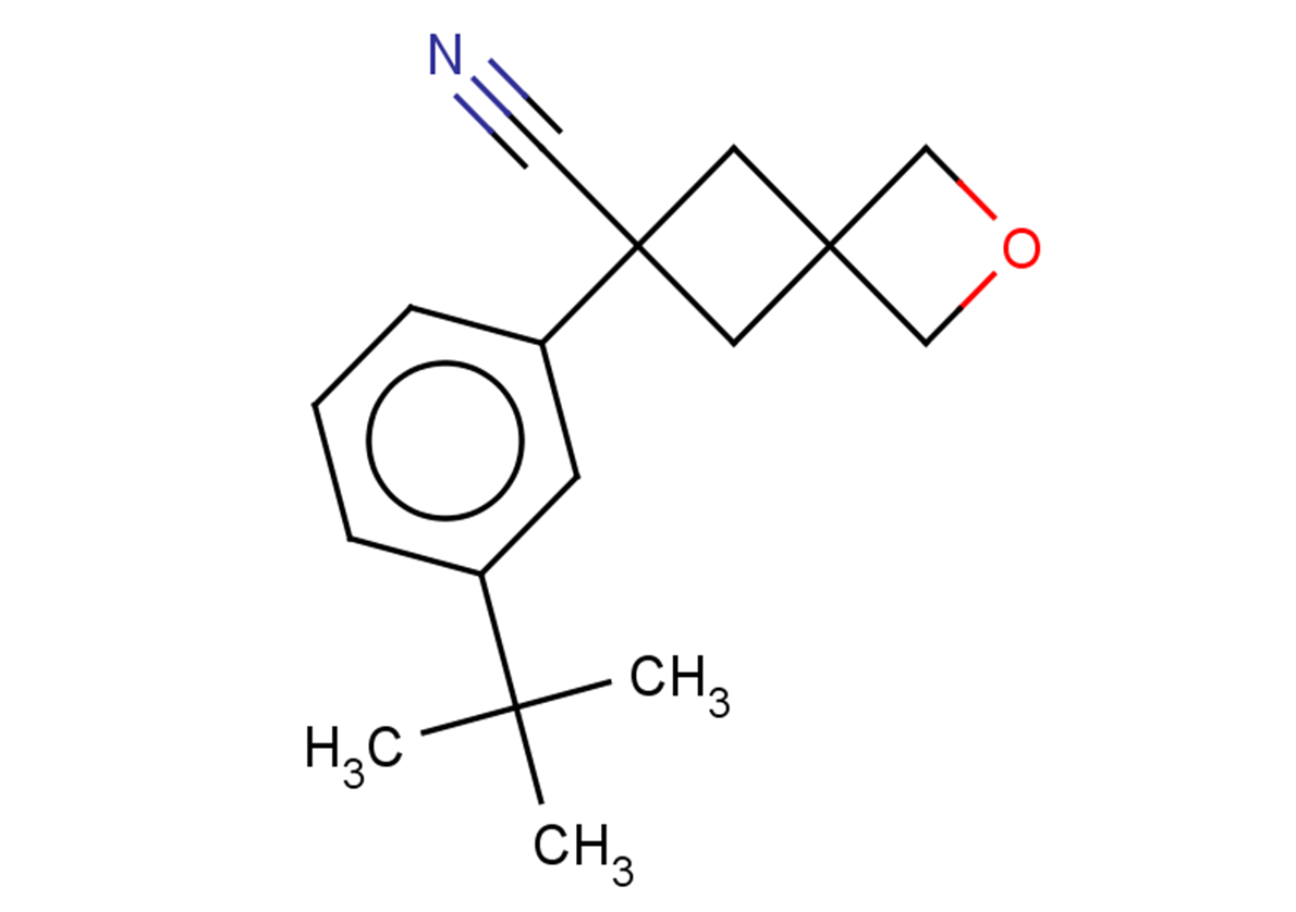 6-(3-tert-butylphenyl)-2-oxaspiro[3.3]heptane-6-carbonitrile
