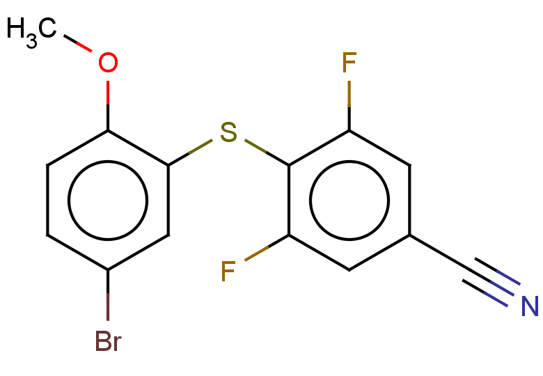 4-[(5-bromo-2-methoxyphenyl)sulfanyl]-3,5-difluorobenzonitrile