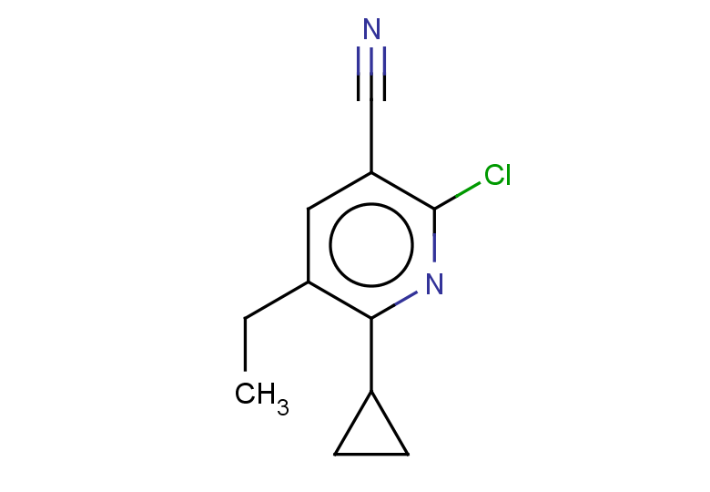 2-chloro-6-cyclopropyl-5-ethylpyridine-3-carbonitrile