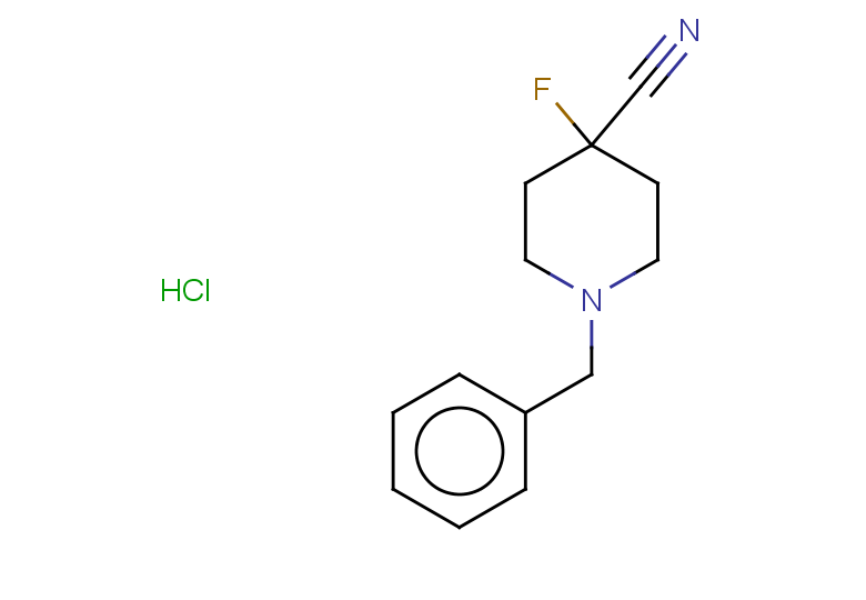 1-benzyl-4-fluoropiperidine-4-carbonitrile hydrochloride