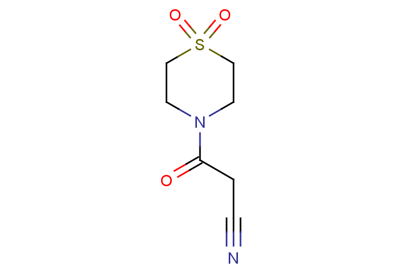 3-(1,1-dioxo-1lambda6-thiomorpholin-4-yl)-3-oxopropanenitrile