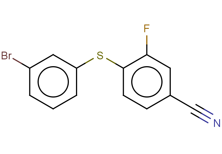 4-[(3-bromophenyl)sulfanyl]-3-fluorobenzonitrile