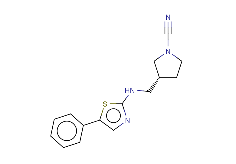 (3R)-3-{[(5-phenyl-1,3-thiazol-2-yl)amino]methyl}pyrrolidine-1-carbonitrile