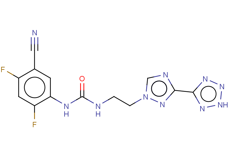 1-(5-cyano-2,4-difluorophenyl)-3-{2-[3-(2H-1,2,3,4-tetrazol-5-yl)-1H-1,2,4-triazol-1-yl]ethyl}urea