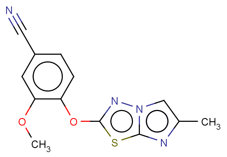 3-methoxy-4-({5-methylimidazo[2,1-b][1,3,4]thiadiazol-2-yl}oxy)benzonitrile