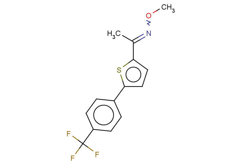 methoxy(1-{5-[4-(trifluoromethyl)phenyl]thiophen-2-yl}ethylidene)amine