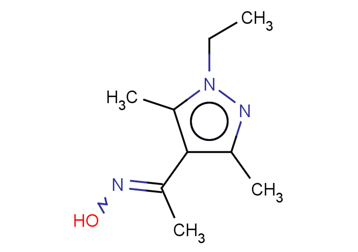 (1E)-1-(1-ETHYL-3,5-DIMETHYL-1H-PYRAZOL-4-YL)ETHANONE OXIME