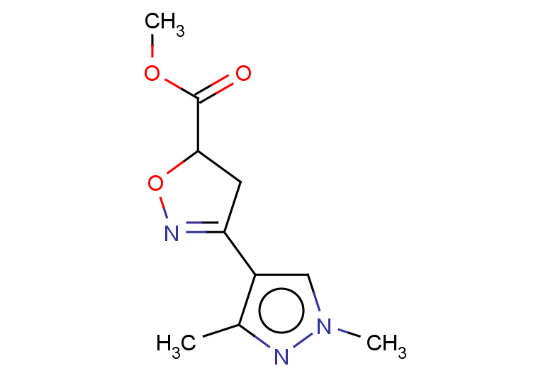 METHYL 3-(1,3-DIMETHYL-1H-PYRAZOL-4-YL)-4,5-DIHYDROISOXAZOLE-5-CARBOXYLAT+