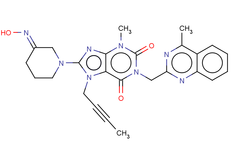 7-(but-2-yn-1-yl)-8-[(3E)-3-(hydroxyimino)piperidin-1-yl]-3-methyl-1-[(4-methylquinazolin-2-yl)methyl]-2,3,6,7-tetrahydro-1H-purine-2,6-dione
