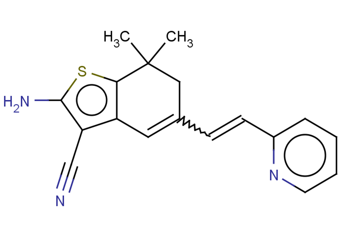 2-amino-7,7-dimethyl-5-[2-(pyridin-2-yl)ethenyl]-6,7-dihydro-1-benzothiophene-3-carbonitrile