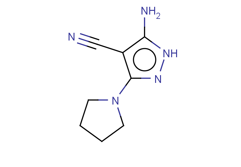 5-amino-3-(pyrrolidin-1-yl)-1H-pyrazole-4-carbonitrile
