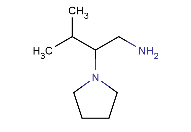 3-methyl-2-(pyrrolidin-1-yl)butan-1-amine