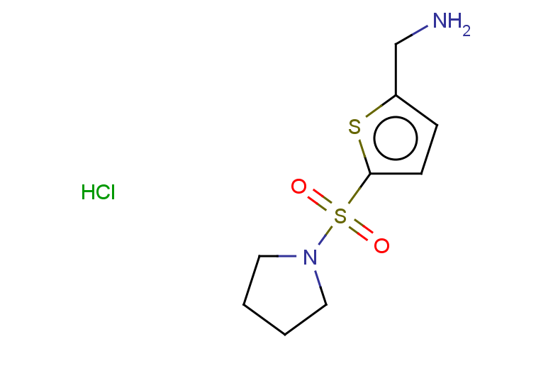 [5-(pyrrolidine-1-sulfonyl)thiophen-2-yl]methanamine hydrochloride
