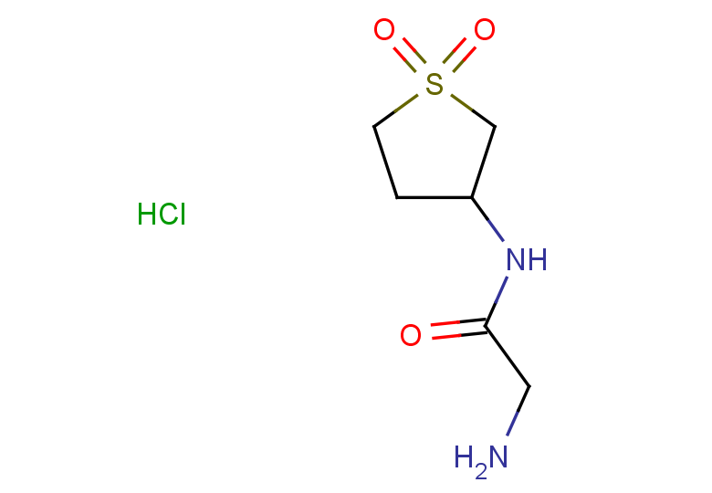 2-amino-N-(1,1-dioxo-1lambda6-thiolan-3-yl)acetamide hydrochloride