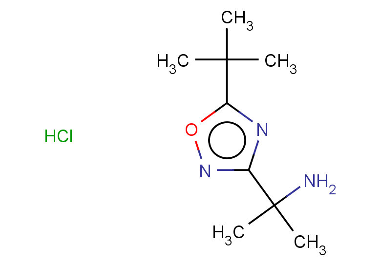 2-(5-tert-butyl-1,2,4-oxadiazol-3-yl)propan-2-amine hydrochloride