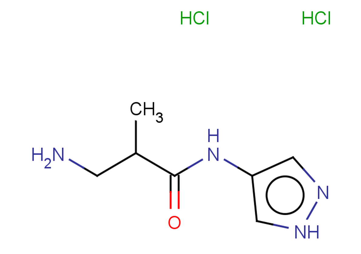 3-amino-2-methyl-N-(1H-pyrazol-4-yl)propanamide dihydrochloride