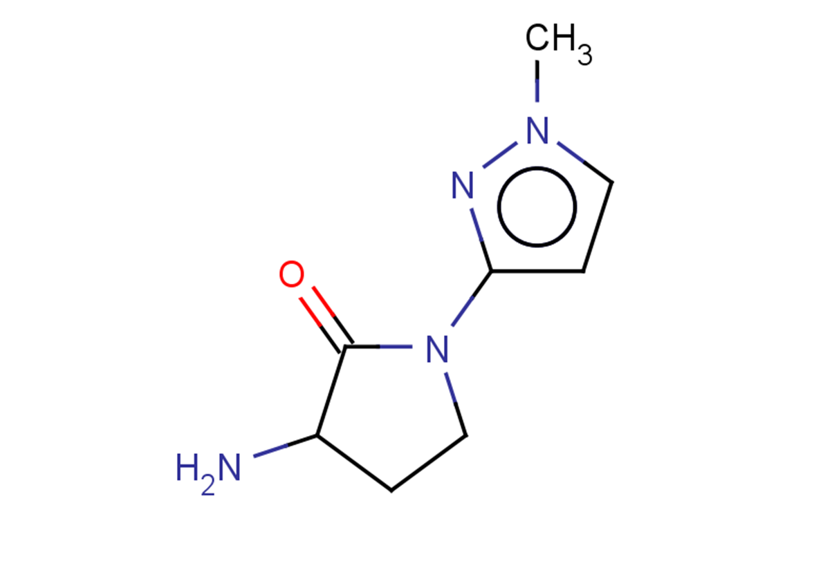 3-amino-1-(1-methyl-1H-pyrazol-3-yl)pyrrolidin-2-one