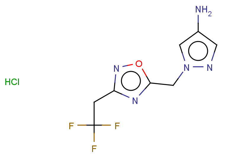 1-{[3-(2,2,2-trifluoroethyl)-1,2,4-oxadiazol-5-yl]methyl}-1H-pyrazol-4-amine hydrochloride