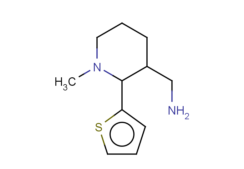 1-[1-methyl-2-(thiophen-2-yl)piperidin-3-yl]methanamine