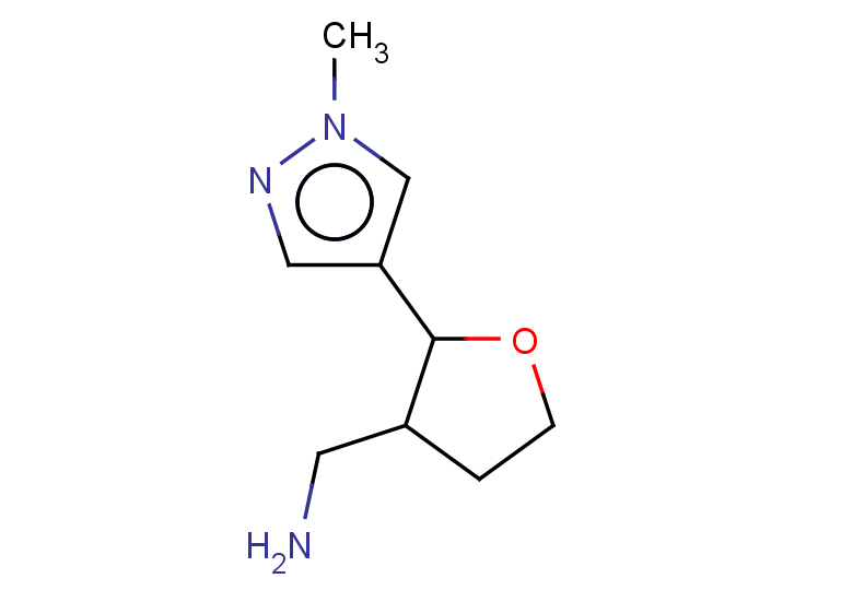 [2-(1-methyl-1H-pyrazol-4-yl)oxolan-3-yl]methanamine