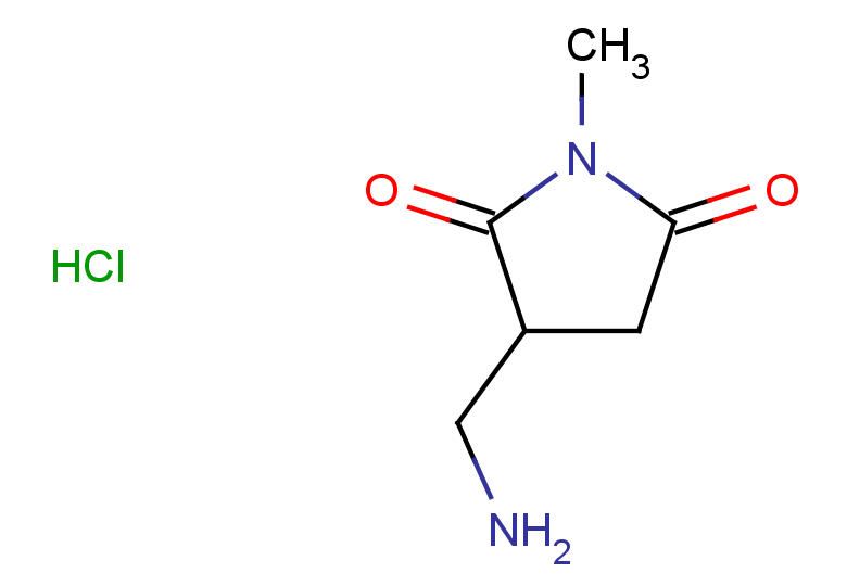 3-(aminomethyl)-1-methylpyrrolidine-2,5-dione hydrochloride