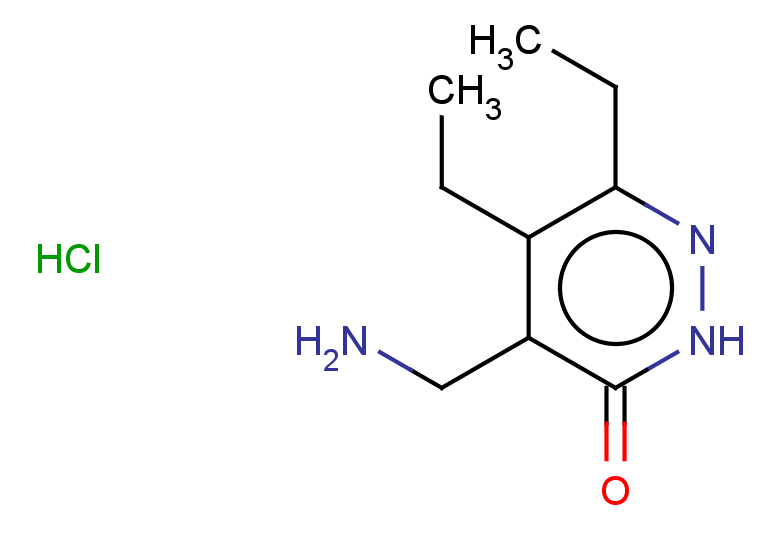 4-(aminomethyl)-5,6-diethyl-2,3-dihydropyridazin-3-one hydrochloride