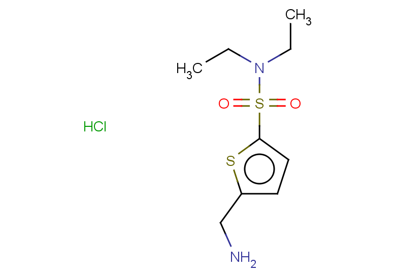 5-(aminomethyl)-N,N-diethylthiophene-2-sulfonamide hydrochloride