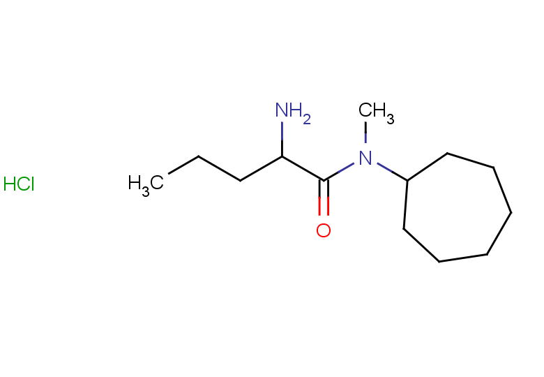 2-amino-N-cycloheptyl-N-methylpentanamide hydrochloride