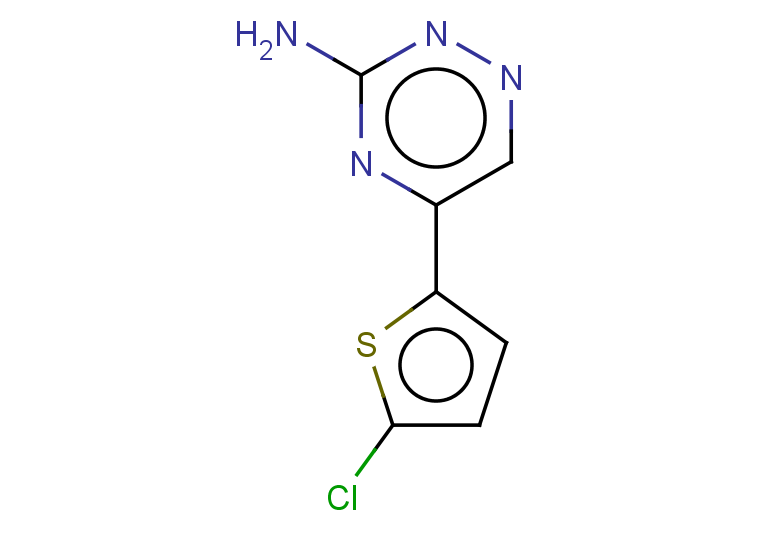 5-(5-chlorothiophen-2-yl)-1,2,4-triazin-3-amine
