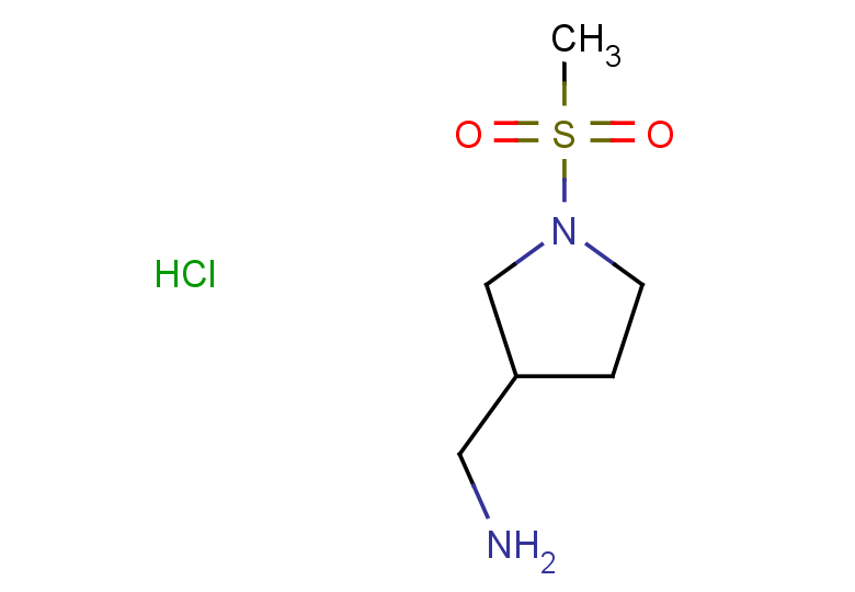 (1-methanesulfonylpyrrolidin-3-yl)methanamine hydrochloride
