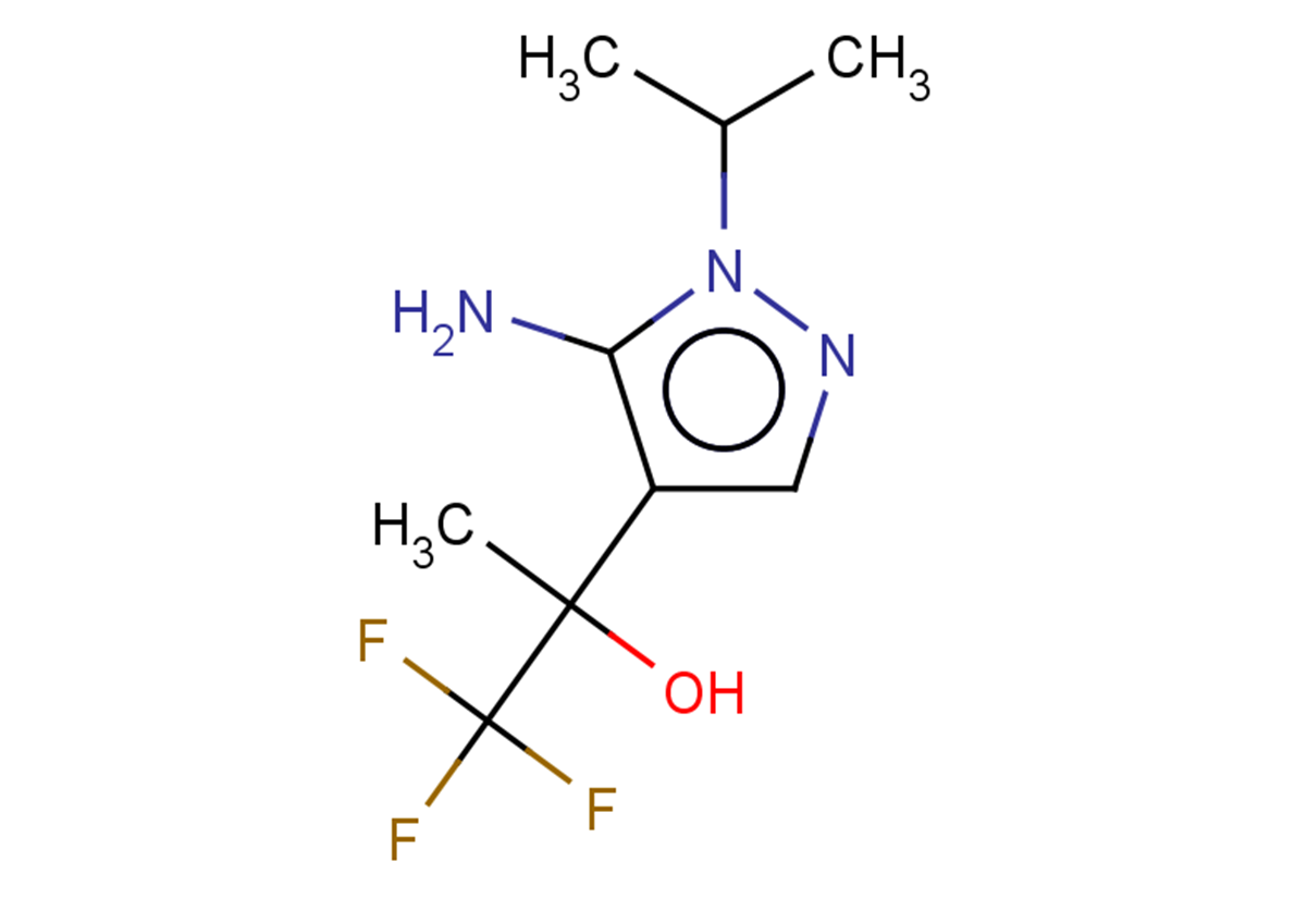 2-[5-amino-1-(propan-2-yl)-1H-pyrazol-4-yl]-1,1,1-trifluoropropan-2-ol