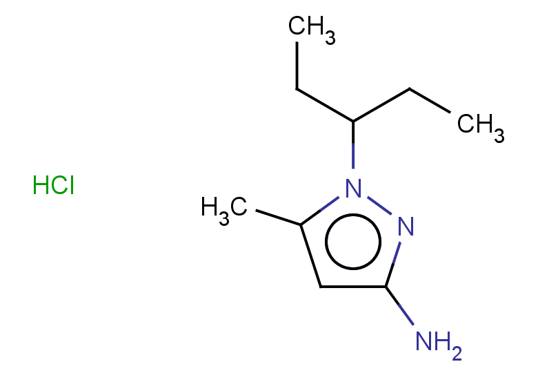 5-methyl-1-(pentan-3-yl)-1H-pyrazol-3-amine hydrochloride