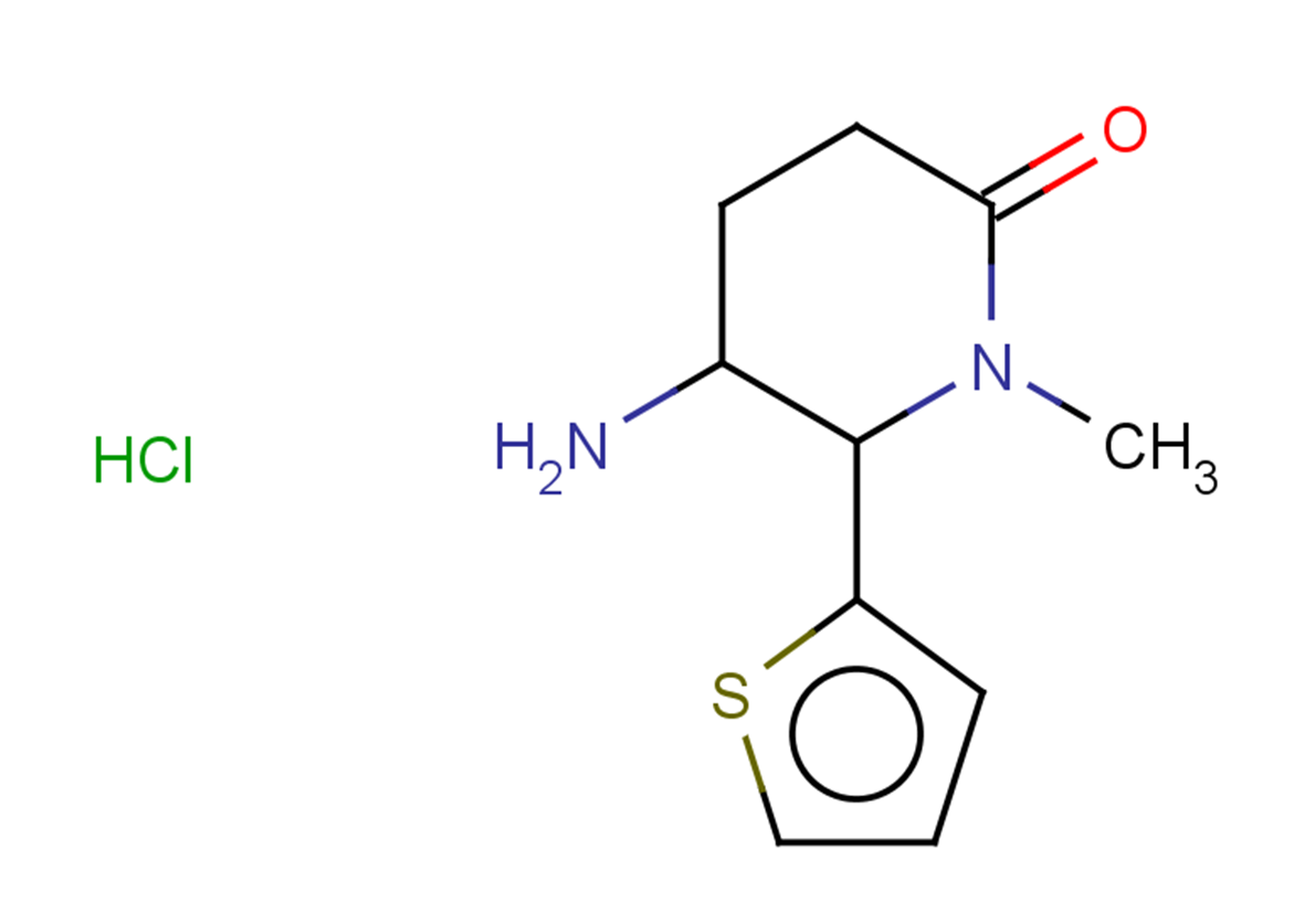 5-amino-1-methyl-6-(thiophen-2-yl)piperidin-2-one hydrochloride